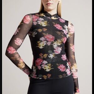 Ted Baker Malyel Printed Mesh Top